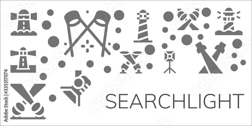 searchlight icon set