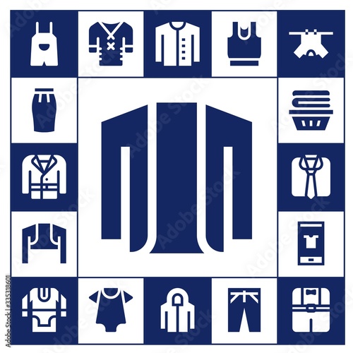 skirt icon set