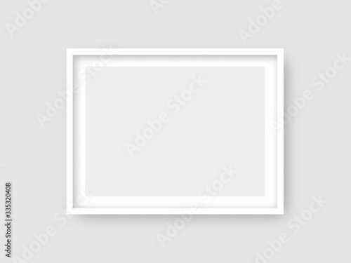 Rectangular wall picture ot photo frame mockup