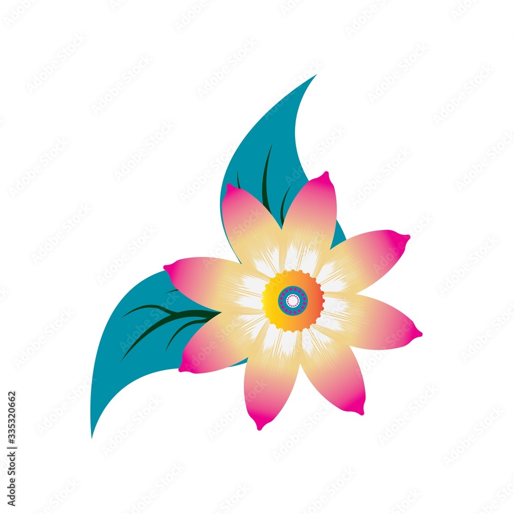 Obraz premium Flower Logo Design Vector Template