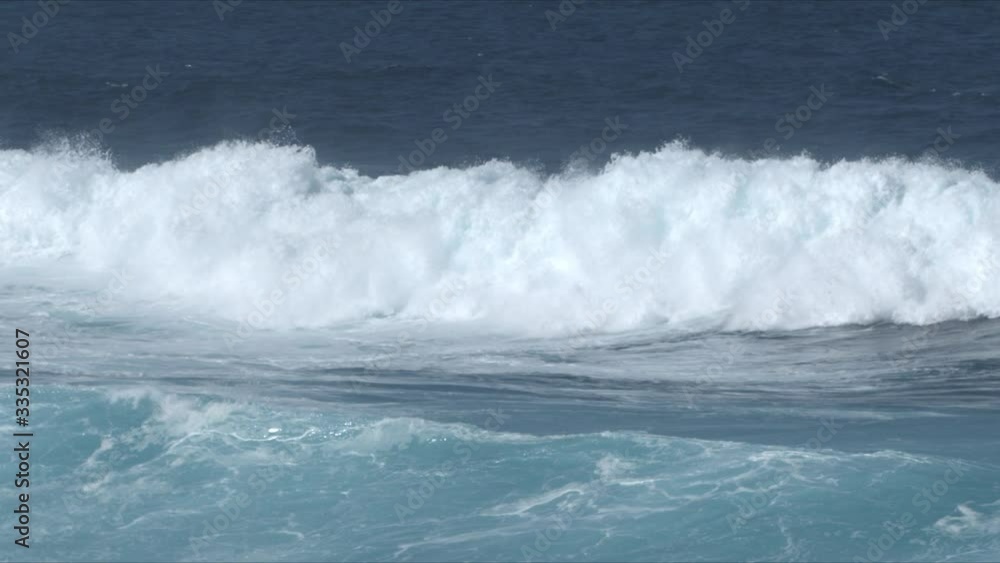 Slow motion of waves breaking, Fuerteventura. Slow motion of waves breaking, Fuerteventura.