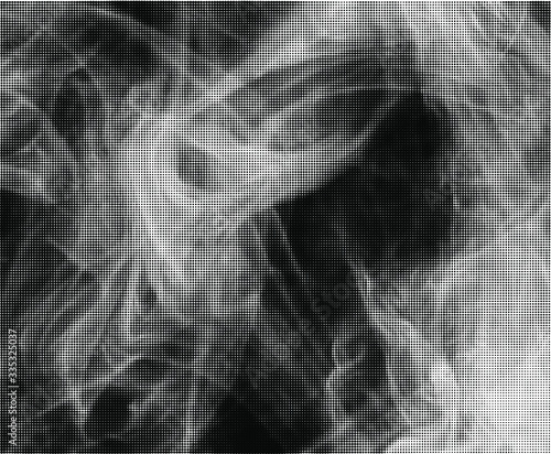 Abstract white smoke texture on black background