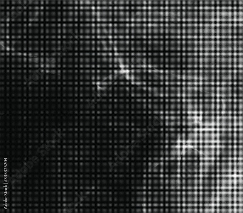 Abstract white smoke texture on black background