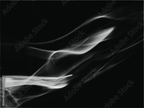 Abstract white smoke texture on black background