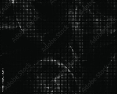 Abstract white smoke texture on black background