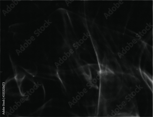 Abstract white smoke texture on black background