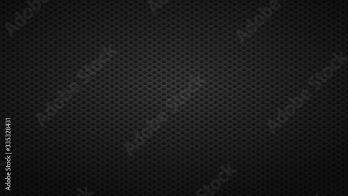 Black metal texture with dots pattern.
