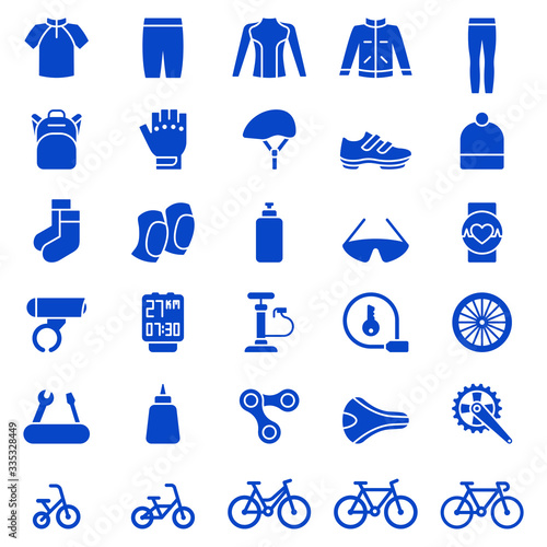 Set of Bicycle Icons. Vector illustration