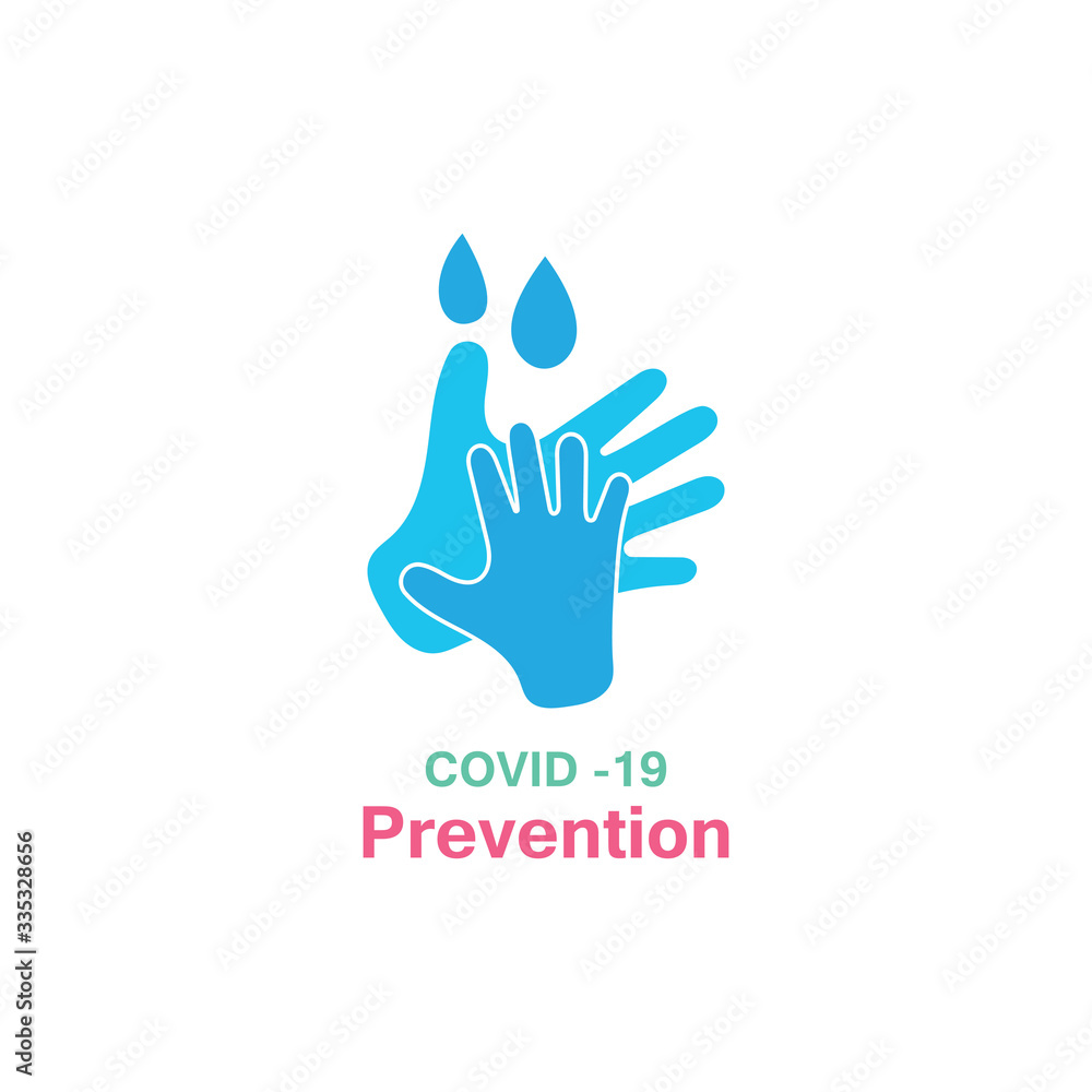 Washing your hands. prevention methods Covid-19, virus corona template vector Washing your hands. prevention methods Covid-19, virus corona template vector