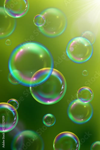 Soap Bubbles Background