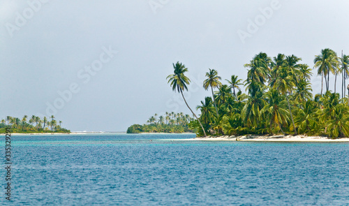 palm Islands of the remote San Blas Islands archipelago of Kuna Yala  Panama