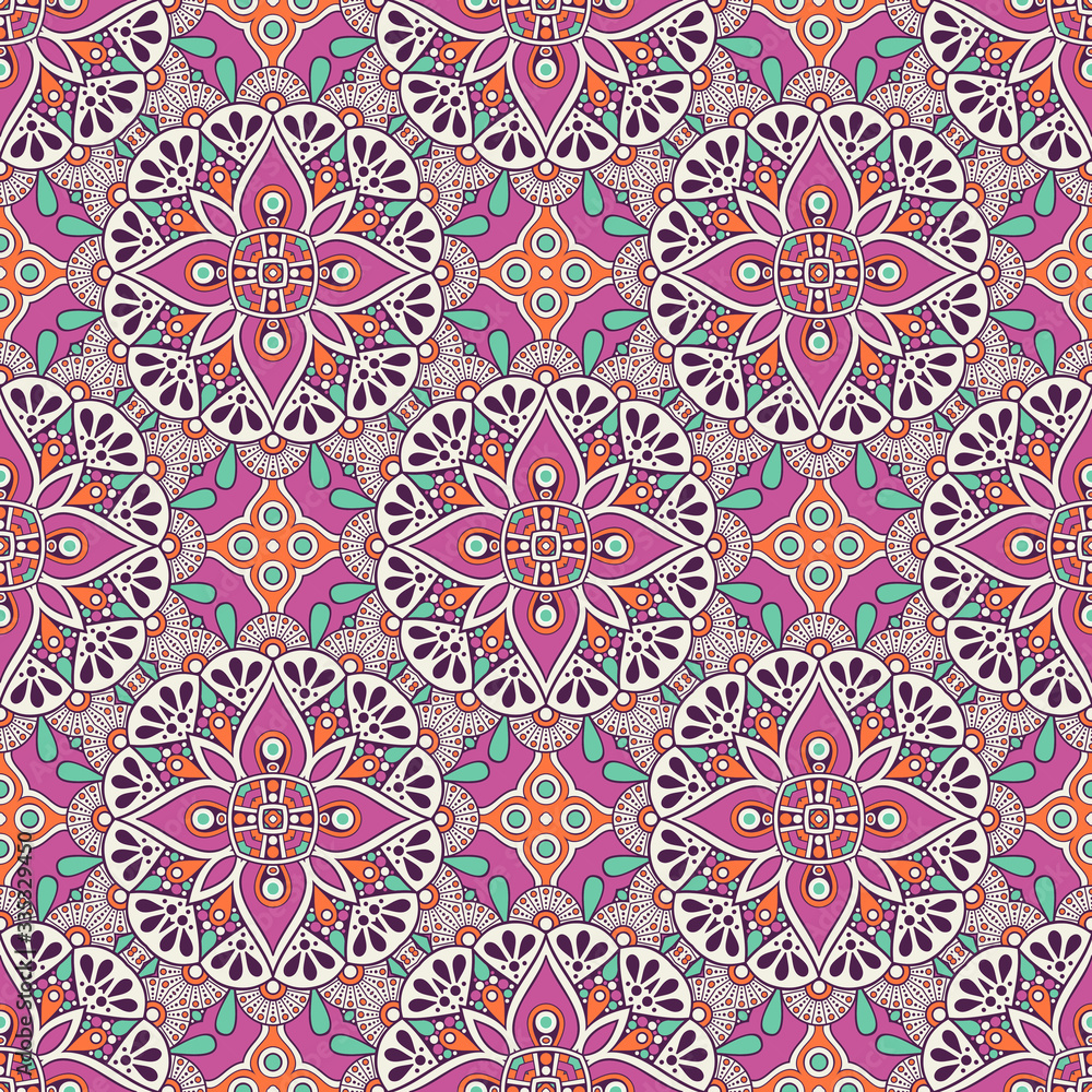 Fototapeta premium Seamless pattern. Vintage decorative elements