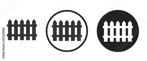 Tablou canvas Fence icon . web icon set .vector illustration