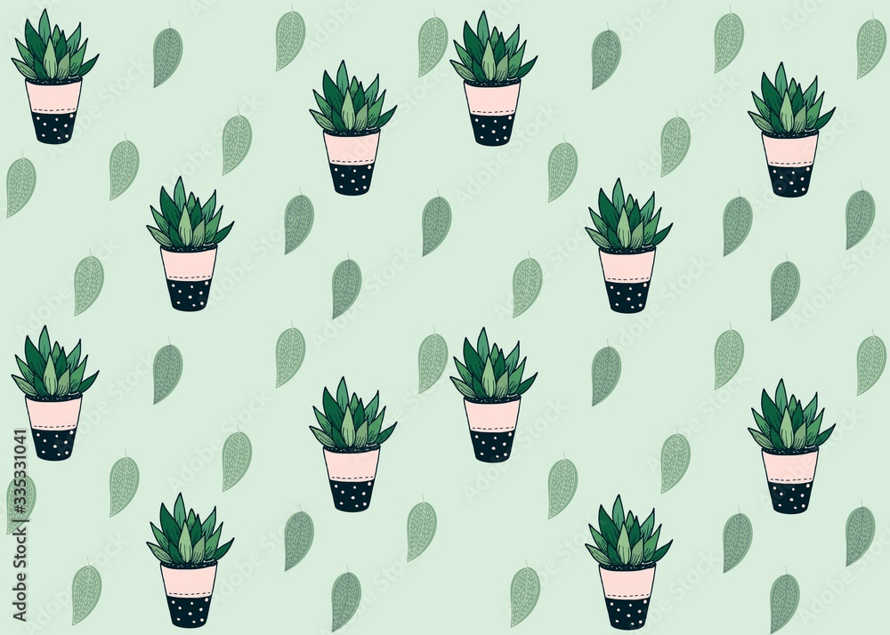 Seamless Pattern Floral Illustration Seamless Pattern Floral Illustration
