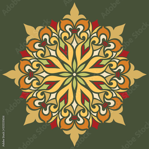 Mandala color pattern doodles sketch