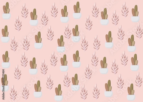 Seamless Pattern Floral Illustration