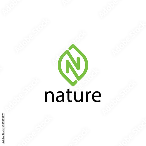Free Download N nature logo concept template. - GFXLoad