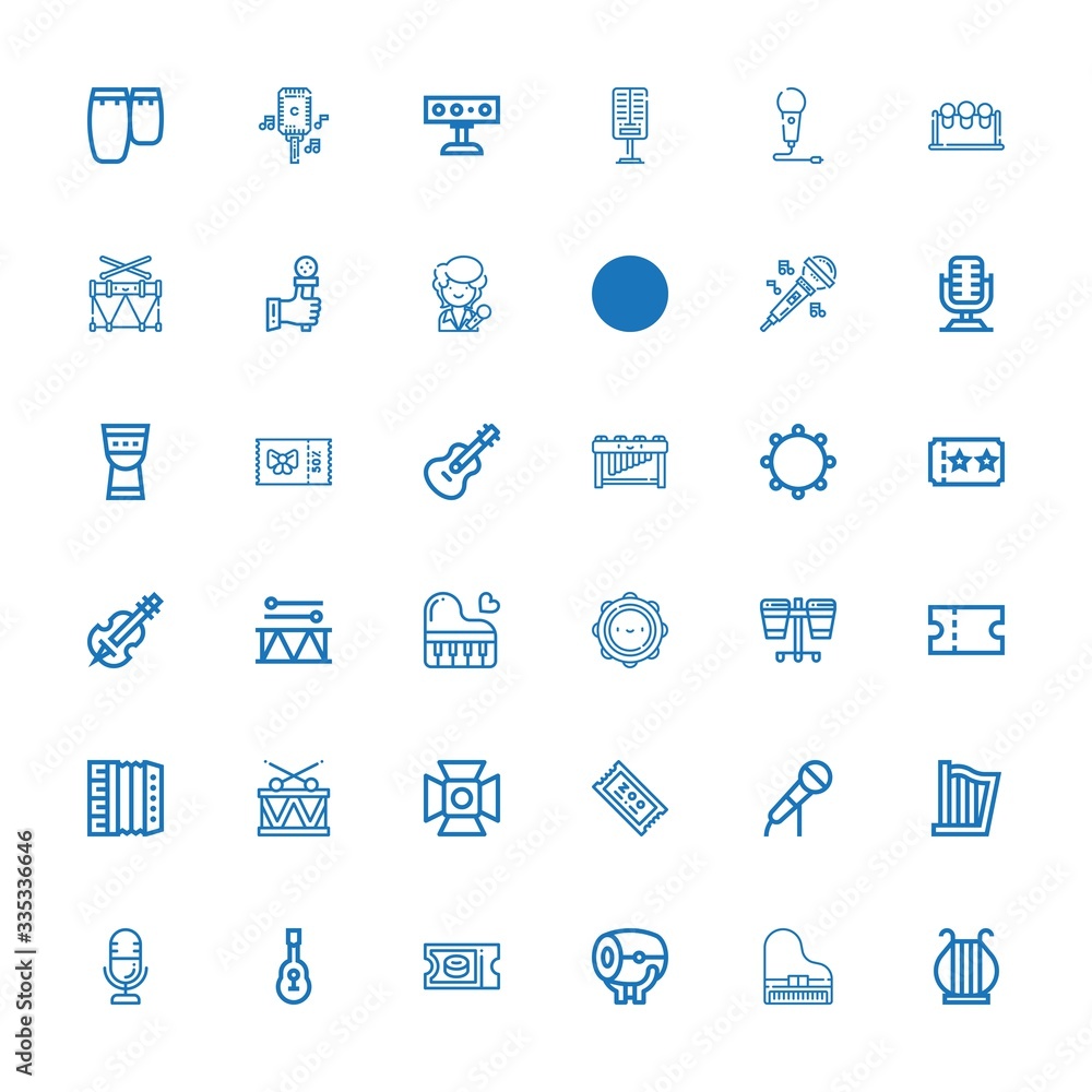 Editable 36 concert icons for web and mobile Editable 36 concert icons for web and mobile