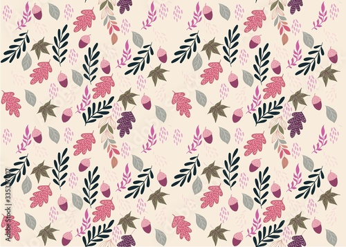 Seamless Pattern Floral Illustration