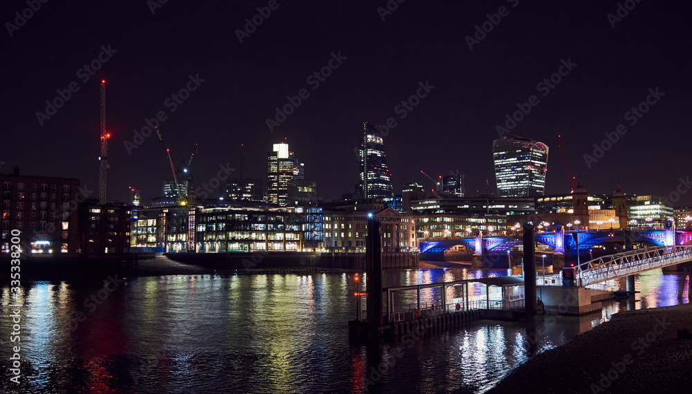 City of London by night