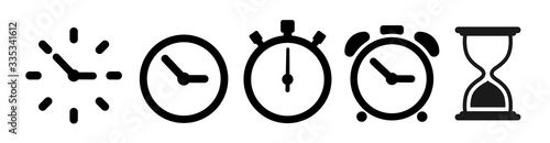 Vector hourglass set icons. Sandglass icon