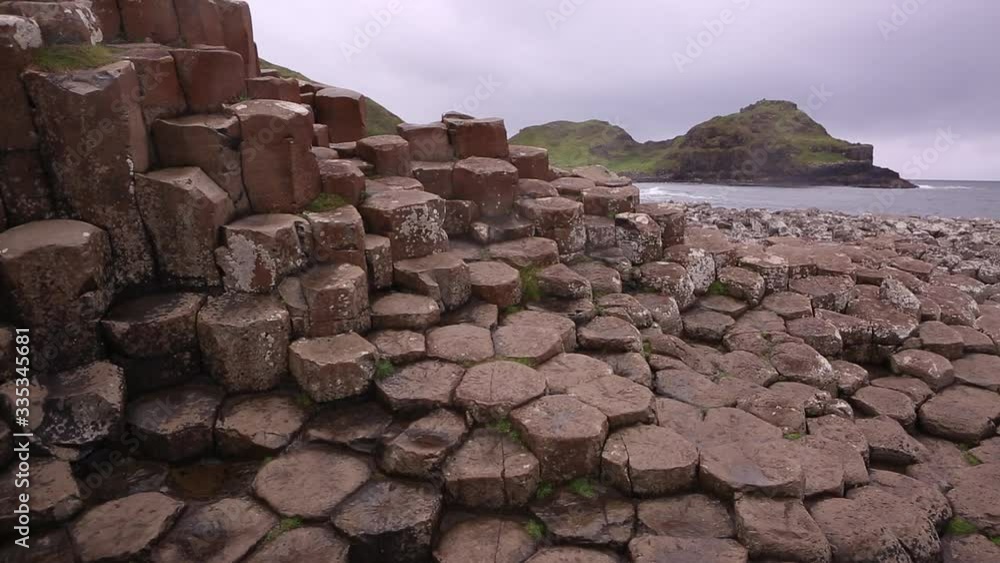 Irland Der Giant’s Causeway / Harry Potter Drehort Stock ビデオ Adobe