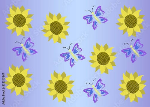 Seamless Pattern Floral Illustration