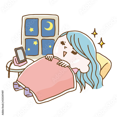 Women who sleep early for beauty and health