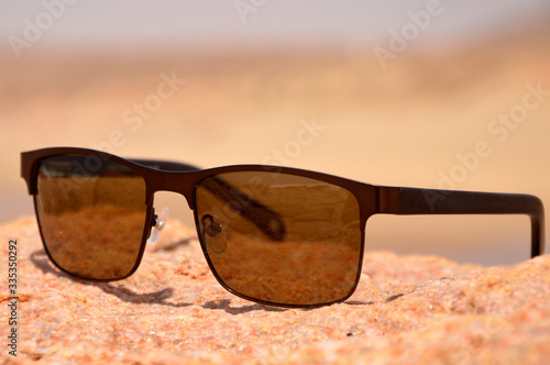 sunglasses on the beach