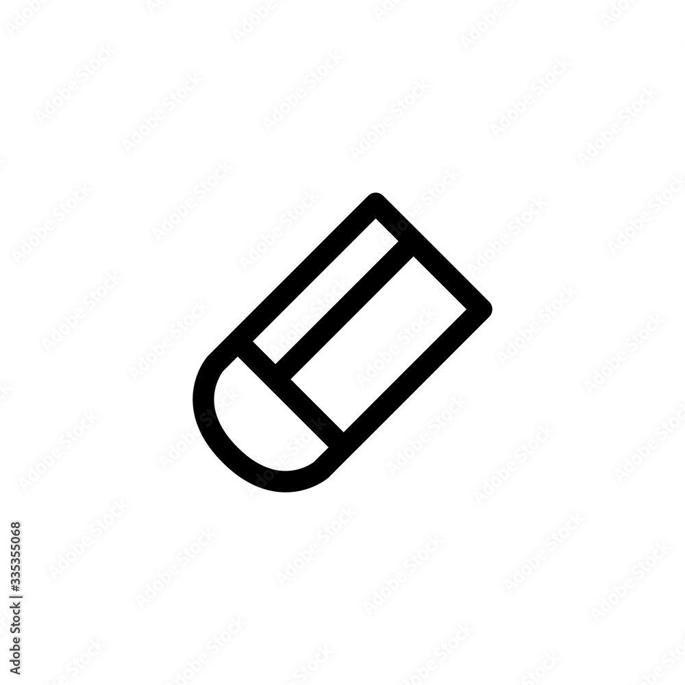Eraser Education Outline Icon Vector Illustration
Eraser Education Outline Icon Vector Illustration