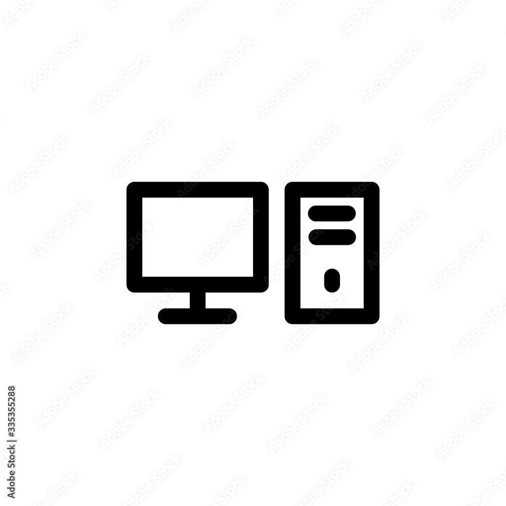 Computer Education Outline Icon Vector Illustration
Computer Education Outline Icon Vector Illustration