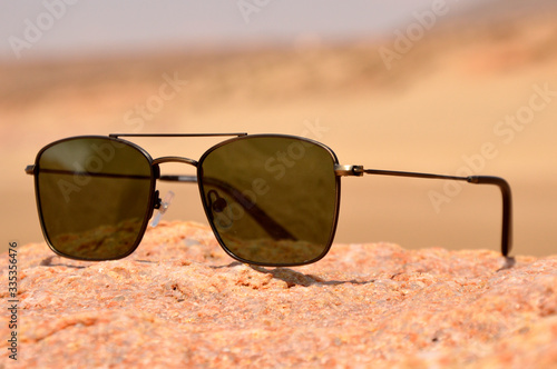 sunglasses on the beach