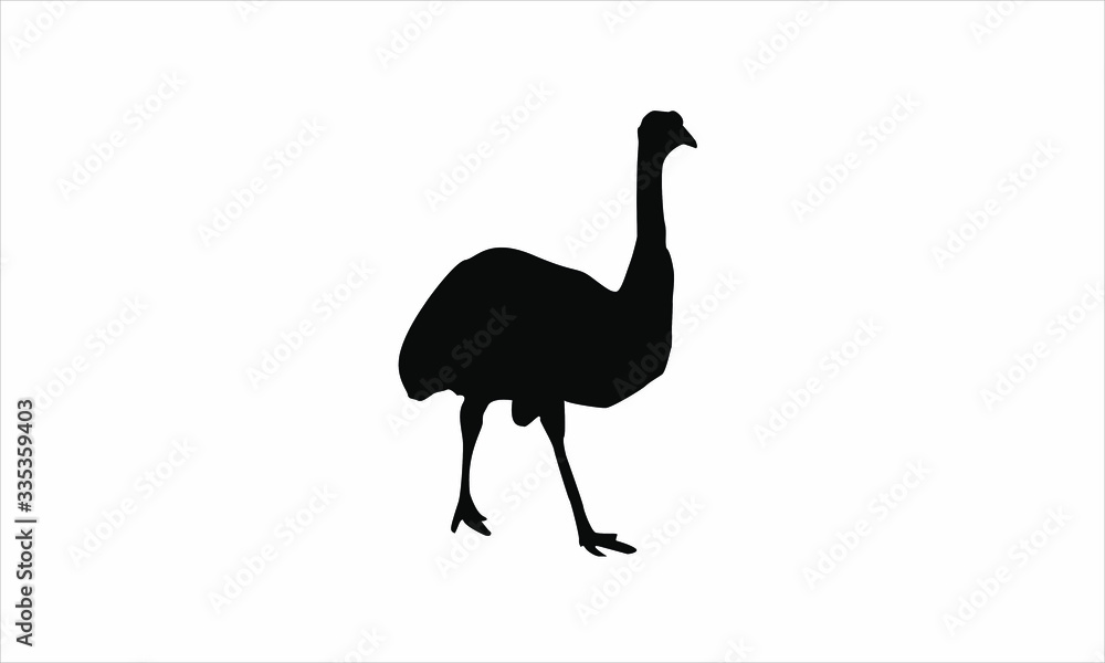 Φωτογραφία AnimAnimal world of Australia-silhouette of an EMU ostrich