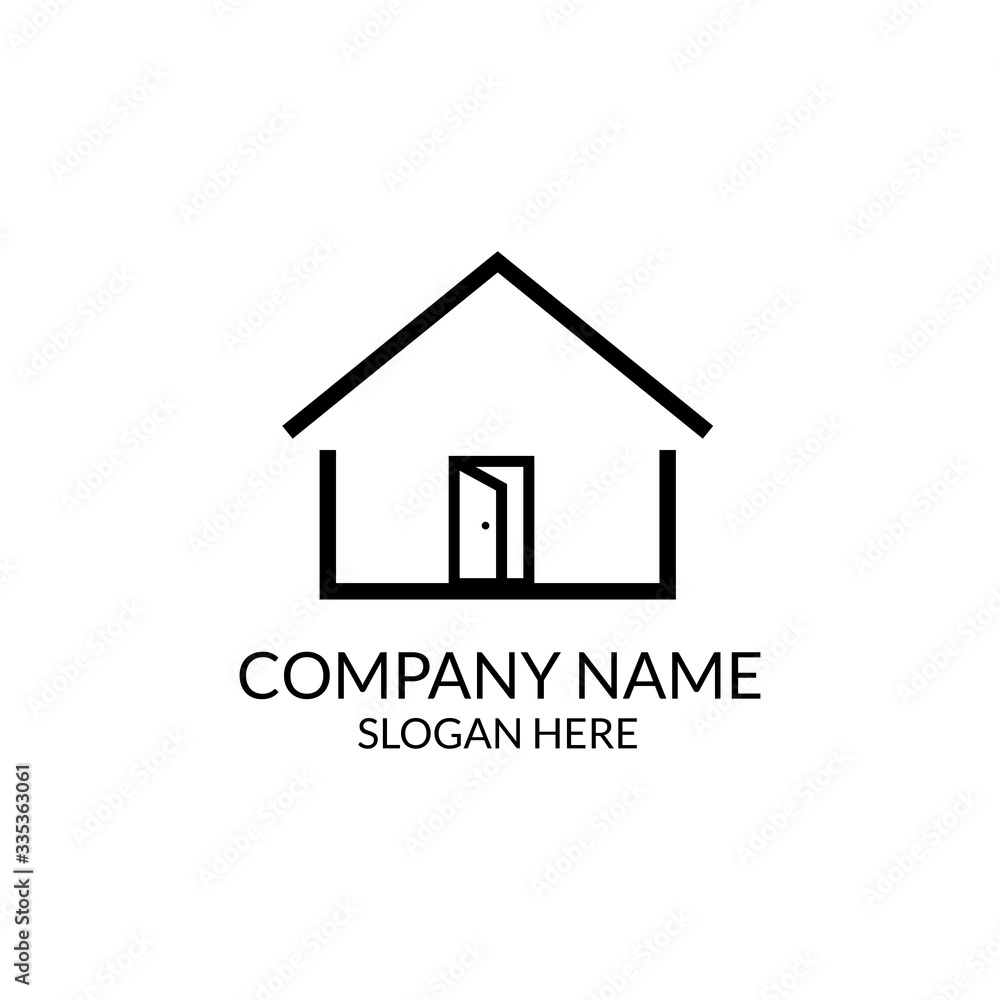 Home brand. Real estate logo template. Vector illustration eps.10.Abstract home for logo design concepts Home brand. Real estate logo template. Vector illustration eps.10.Abstract home for logo design concepts