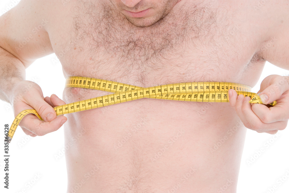 Naklejka premium Brustumfang messen