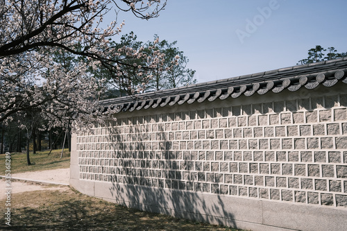 Kyeongbokgung Palace (Main Royal Palace of Joseon Dynasty) and its architectural patterns photo