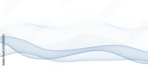 Subtle background of thin wavy lines on a white. Minimal graphics
