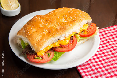 sandwich de carne photo