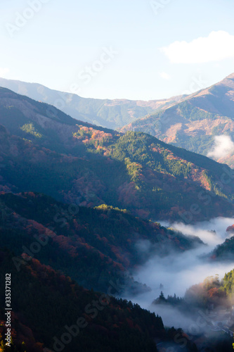 Beautiful landscape of iya valley shikoku Japan