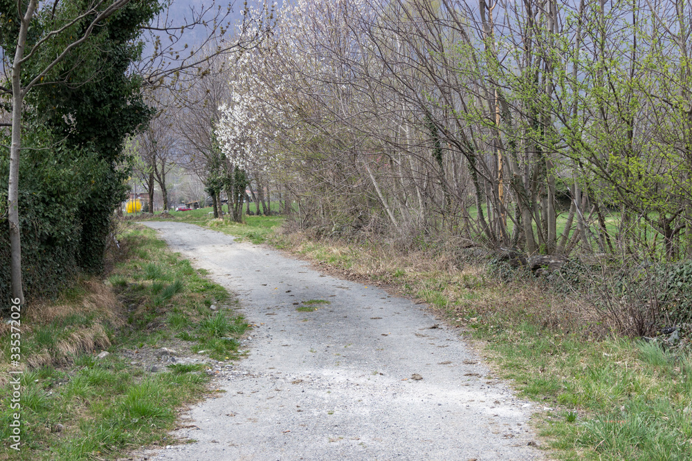 Path of Novalesa in the nature Path of Novalesa in the nature