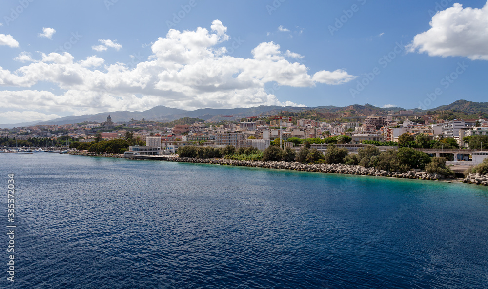 Messina, Sicily, Italy - view from the ferry