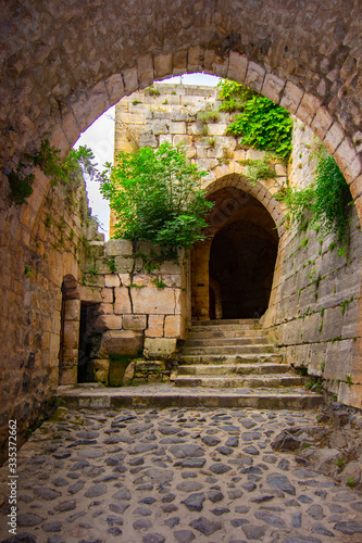 Krak  Crac  des Chevaliers  also called     Castle of the Kurds   and formerly Crac de l Ospital  is a Crusader castle in Syria and one of the most important preserved medieval castles in the world.