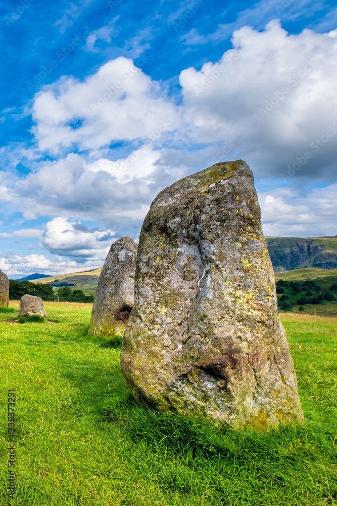 The ancient Castlerigg stone circle at the Lake District in England