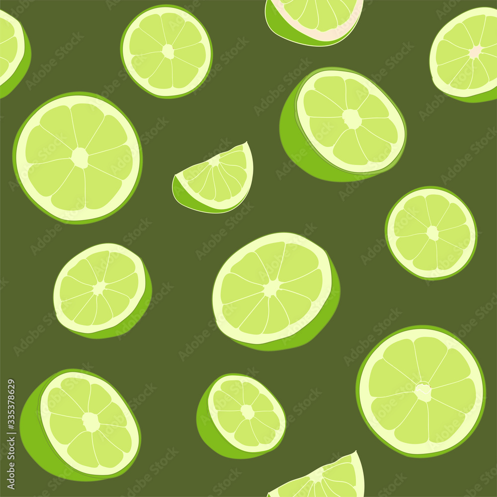 seamless repeating pattern of limes seamless repeating pattern of limes