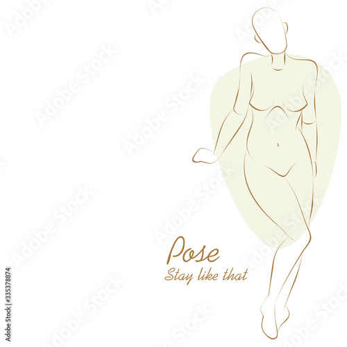 Girl in pose