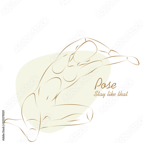 Girl in pose
