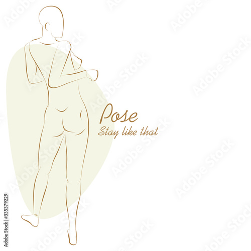 Girl in pose