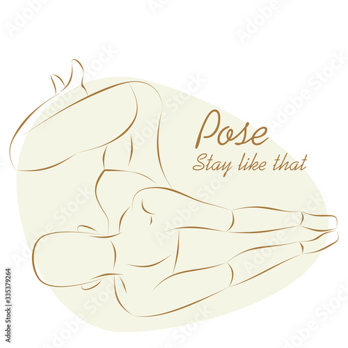 Girl in pose