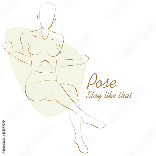 Girl in pose