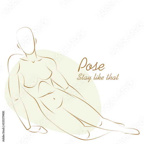 Girl in pose